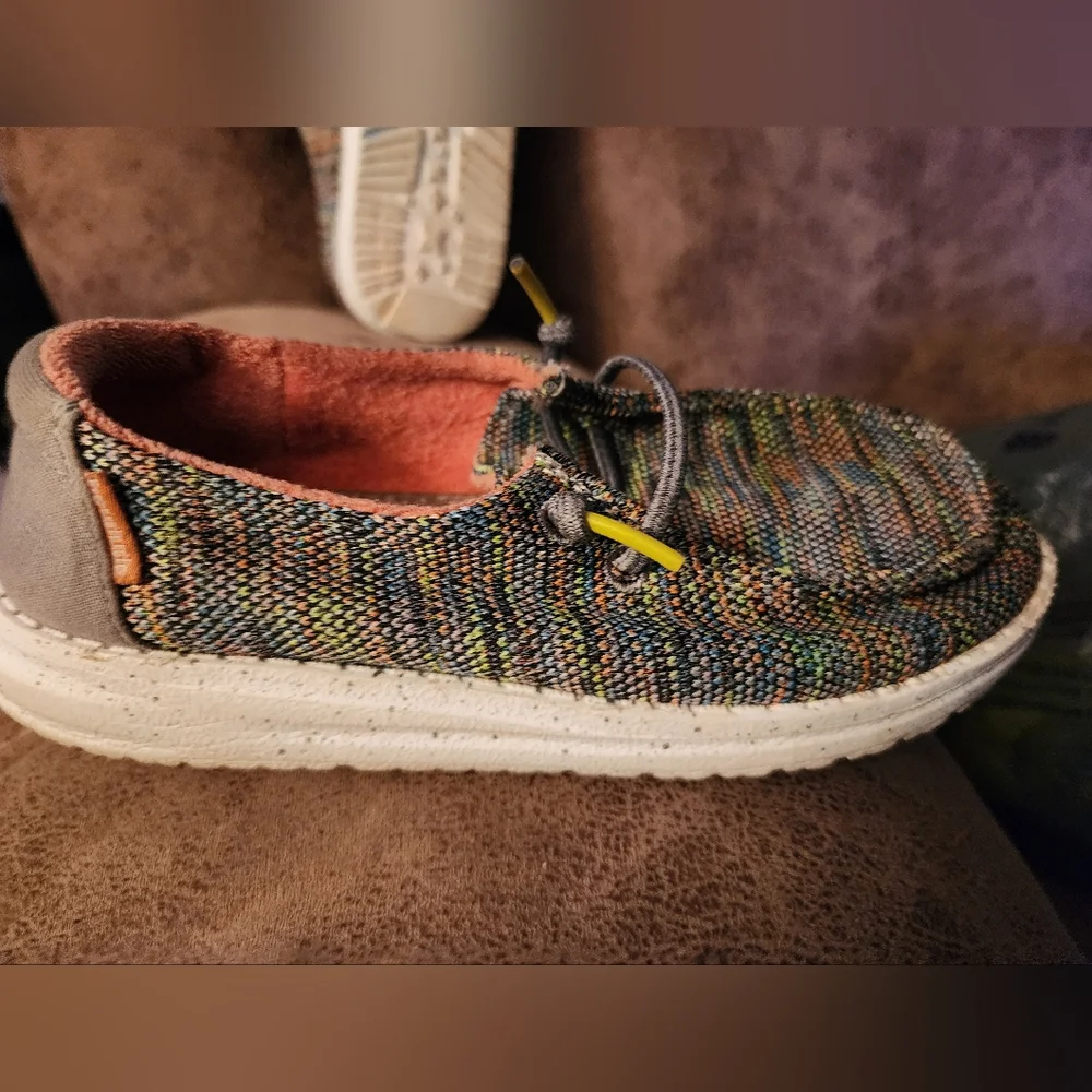 Hey Dude Pink Moccasins Comfortable Slip-On Shoes